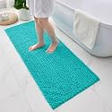 Bathroom Rugs 70x24,Extra Soft Absorbent Chenille Bath Rugs, Sky Blue