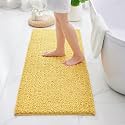 Bathroom Rugs 60x24,Extra Soft Absorbent Chenille Bath Rugs, Yellow