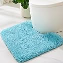 ILANGO Toilet Rugs U Shaped 22" × 24",Soft Absorbent Microfiber Bath Rugs