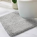ILANGO Toilet Rugs U Shaped 22" × 24",Soft Absorbent Microfiber Bath Rugs