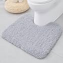 ILANGO Toilet Rugs U Shaped 22" × 24",Soft Absorbent Microfiber Bath Rugs