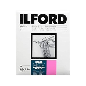 ilford 5x7 multigrade 1m b amp w paper glossy surface 25 sheets