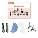 ILIFE A10s | L100 | A9s Robot Vacuum Cleaner Original Accessories Combo Set with HEPA Filter x2, Side Brush Pair x2, Mopping Cloth x2, Roller Brush x2