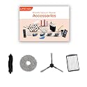 ILIFE T60s Robot Vacuum Cleaner Original Accessories Combo Set with HEPA Filter, Side Brush, Mopping Cloth, and Roller Brush