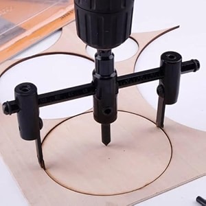 ilika adjustable circle hole saw drill bit cutter - alloy steel 30-120mm cutting range metal wood circle cutter kit hole saw drill bit 30mm-120mm adjustable diy craft tool 1 cc small
