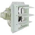 iLiving 12-Inch Corrosion Resistance Shutter Exhaust Fan, Single Speed