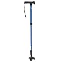 iLiving Walking Cane for Men and Women Foldable, Adjustable, and Free-Standing with Pivot Tip, Heavy-Duty Design Support up to 300 Pounds
