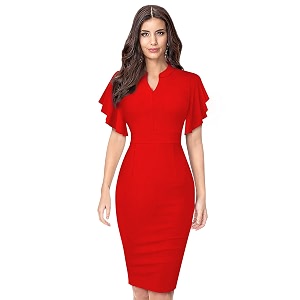 ILLI LONDON Womens Bodycon Knee length dress