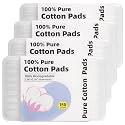 ILLIDI Boxed 100% Cotton Rounds for Face (600 Count), Dual-Texture, Soft, Lint-Free Makeup Remover Pads, Hypoallergenic, Highly Absorbent