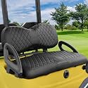 iLSKW Golf Cart Seat Cover for Yamaha G29/Drive OEM Front Seat No-Staple
