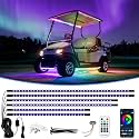 iLSKW Golf Cart Underglow LED Light Strip 6pcs, Golf Cart Underbody Light Kit Remote Control for EZGO Yamaha Club Car 12V-80V Input 6pcs