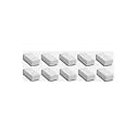 ILT Retail - (Pack of 10) 1 Inches Nataraj 621 Plasto Eraser, Natraj Eraser, Non Dust Erasers, Eraser for School Kids and Home Use Stationary, Dust-Free Eraser Rubber for Kids