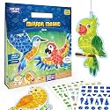 Imagimake Mirror Mosaic : Birds | Mess Free DIY Mosaic Craft kit | 450+ Foil Sticker | Travel Toys for Kids | Birthday Gift for Kids Ages 3,4,5,6,7,8
