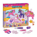 Imagimake Window Art Unicorn | Glass Painting Kit for Girls Age 5+ | DIY Glass Paint