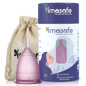 menstrual cup large size for women pink  reusable period cup  us fda registered  100 medical grade silicone  ultra soft amp flexible  odour rash amp itch free  leak-proof menstrual cups  810 hours protection  period cups for womens