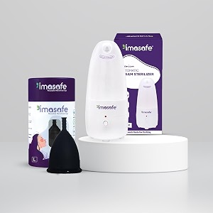 electric menstrual cup steam sterilizer black large