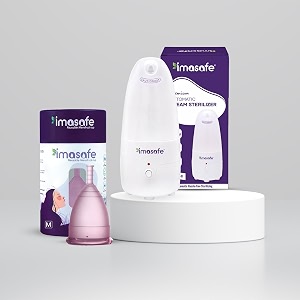 electric menstrual cup steam sterilizer pink medium