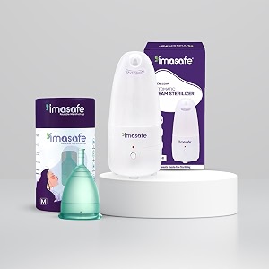 electric menstrual cup steam sterilizer aquagreen medium