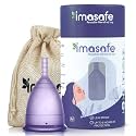 Menstrual Cup Medium Size for Women (Purple) – Reusable Period Cup | US FDA Registered | 100% Medical Grade Silicone | Ultra Soft &amp; Flexible | Odour, Rash &amp; Itch Free | Leak-Proof Menstrual Cups | 8–10 Hours Protectio