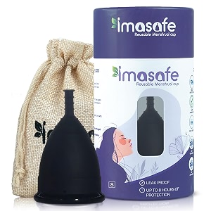 menstrual cup small size for women black  reusable period cup  us fda registered  100 medical grade silicone  ultra soft amp flexible  odour rash amp itch free  leak-proof menstrual cups  810 hours protection  period cups for womens