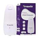 Steam Sterilizer - Sterilize Your Menstrual Cup Effortlessly | 99.9% Germs Elimination in 3 Minutes | White Steam Sterilizer for Women | BPA-Free with Automatic Power Cut-Off - 1 Unit,White