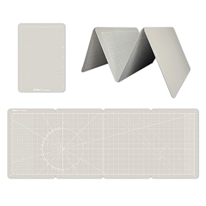 imat flip cutting mat m type foldable min size close to a4 max size 37834 x137834 96x35 cm double-sided use one side in other side cm suitable for handmade projects origami white