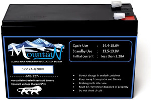 imeasure mountain battery mb-127 12v 76ah20hr sealed lead acid battery non-spillable flooded solar battery 12 v