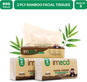 IMECO Bamboo Facial Tissues Papers 200 Pulls