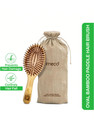IMECO Bamboo Hair Brush with bamboo bristles | Oval Paddle Hair Brush