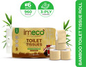 IMECO Bamboo Toilet Tissue 960 Pulls 