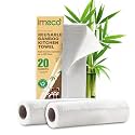 IMECO Reusable Bamboo Kitchen Towel Roll 