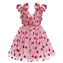 IMEKIS Toddler Kids Girls Butterfly Dress Sparkle Sequins Tulle Wedding Formal Birthday Dresses 2-10T