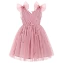 IMEKIS Toddler Kids Girls Butterfly Dress Sparkle Sequins Tulle Wedding Formal Birthday Dresses 2-10T