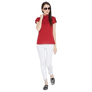 Imfashini Womens Plain Regular Fit Top