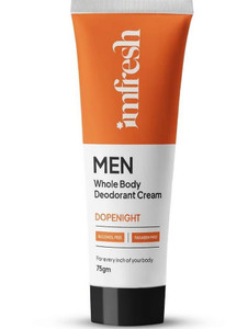 imfresh men dopenight for whole body long lasting odour control skin hydration deodorant cream - for men 75 g