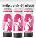 imfresh Wildflower, Long-lasting Odour Control, Skin Hydration Deodorant Cream - For Women (225 g, Pack of 3)