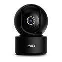 IMILAB 3K Indoor Camera, Room Camera for Bedroom, Dog/Pet/Baby/Nanny Cam with Xiaomi Home App, 360° Pan & Tilt Home Security Cam, Night Vision, Two Way Audio, 2.4GHz WiFi (C22 Black)