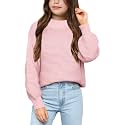 Imily Bela Girls Mock Neck Pullover Sweaters Kids Long Sleeve Knit Jumper