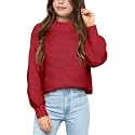 Imily Bela Girls Mock Neck Pullover Sweaters Kids Long Sleeve Knit Jumper