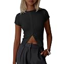 Imily Bela Womens Short Sleeve Y2K Summer