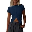 Imily Bela Womens Short Sleeve Y2K Summer