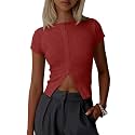 Imily Bela Womens Short Sleeve Y2K Summer