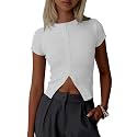 Imily Bela Womens Short Sleeve Y2K Summer