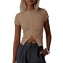 Imily Bela Womens Short Sleeve Y2K Summer