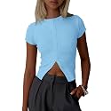 Imily Bela Womens Short Sleeve Y2K Summer