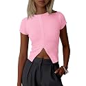 Imily Bela Womens Short Sleeve Y2K Summer