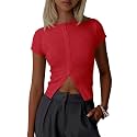Imily Bela Womens Short Sleeve Y2K Summer