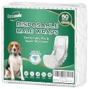 IMMCUTE Dog Diapers Male Small 50 Ct, Male Dog Diapers Disposable with Wetness Indicator, Adjustable Puppy Diapers Male, Flashdry Gel Technology, Male Dog Wraps for Incontinence &amp; Marking