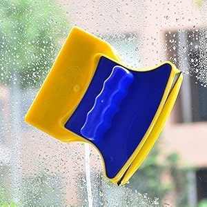 immortal magnetic window glass cleaner  double sided glazed  2 extra cleaning cotton cleaner  squeegee washing equipment house hold glass cleaner  two sided glass cleaning wiper brush