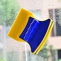 Immortal Magnetic Window Glass Cleaner | Double Sided Glazed | 2 Extra Cleaning Cotton Cleaner | Squeegee Washing Equipment House Hold Glass Cleaner | Two Sided Glass Cleaning Wiper Brush